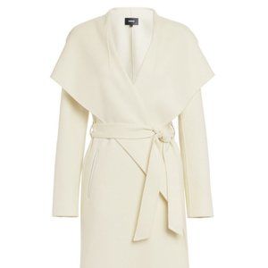 MACKAGE MAI Ivory Sz L Luxury Wool Coat for Women